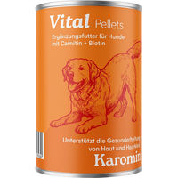 Produktbild von Karomin Vital Pellets Haut-Fell-Supplement für alle Altersstufen und Größen 600 g