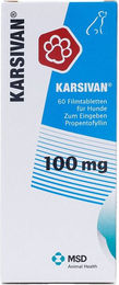 Karsivan 100 mg Filmtabletten für Hunde zur Unterstützung der Atemwege und Gelenke 60 Stück – Bild 1 von 4