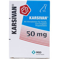 Produktbild von Karsivan 50 mg Filmtabletten für Hunde Senior 60 Stück