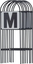 Produktbild von Karussellbuchstaben Premiere Satz von 8 Schildern in Schwarz