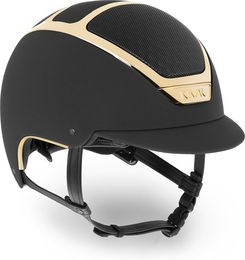 KASK Dogma Chrome Light Gold Reithelm für Hunde Schwarz Größe 63 mit Liner – Bild 1 von 1