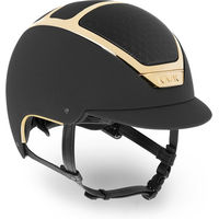 Produktbild von KASK Dogma Chrome Light Gold Reithelm für Hunde Schwarz Größe 63 mit Liner