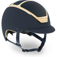 Produktbild von KASK Dogma Chrome Light Reithelm mit Liner Gold Schwarz