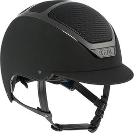 KASK Dogma Chrome Reithelm Unisex Silber Schwarz mit Liner – Bild 1 von 2