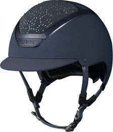 Produktbild von Kask Dogma Chrome Swarovski Vibe Reithelm für Damen in Schwarz Blau Größe 55