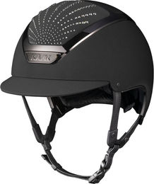 KASK Dogma Chrome Swarovski Vibe Reithelm für Damen in Schwarz mit Swarovski Verzierungen – Bild 1 von 2