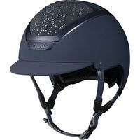 Produktbild von KASK Dogma Chrome Swarovski Vibe Reithelm für Damen in Schwarz und Blau mit Größe 56