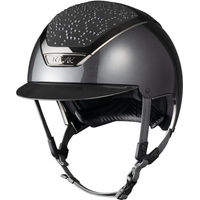 Produktbild von KASK Dogma Pure Shine Swarovski Vibe Reithelm Blau Grau