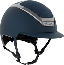 Produktbild von KASK Dogma Reithelm Unisex Chrome Silber Blau 51 cm