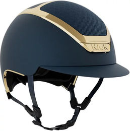 Produktbild von KASK Dogma Reithelm Unisex Chrome Silber Blau 53 cm