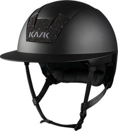 Produktbild von KASK Kooki Lady Matt Reithelm Swarovski Carpet für Damen mit Liner in Blau Schwarz Größe 56