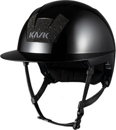 Produktbild von KASK Kooki Lady Shine Reithelm Swarovski Carpet für Damen in Schwarz mit Liner