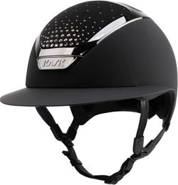 Produktbild von KASK Reithelm Star Lady Chrome Passage für Damen in Silber Grau Schwarz