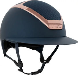 Produktbild von Kask Star Lady Chrome Reithelm für Damen in Silber Blau 55 cm