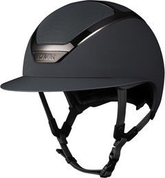 Produktbild von KASK Star Lady Chrome Reithelm für Damen mit Liner in Silber Schwarz Rosa