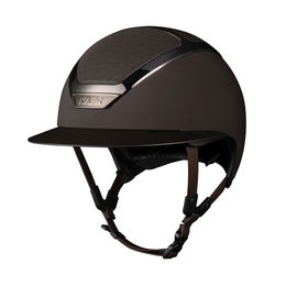KASK Star Lady Chrome Reithelm für Damen mit Liner in Silber und Braun aus Leder – Bild 1 von 4