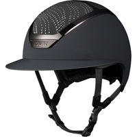 Produktbild von KASK Star Lady Chrome Swarovski Flow Reithelm für Damen in Schwarz Silber Grau