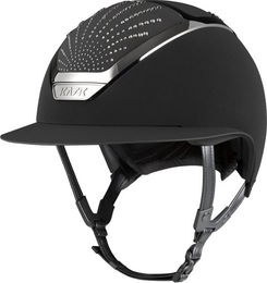 Produktbild von KASK Star Lady Chrome Swarovski Reithelm für Damen in Silber und Schwarz Größe 53