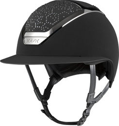 Produktbild von KASK Star Lady Chrome Swarovski Vibe Reithelm für Damen in Schwarz Silber