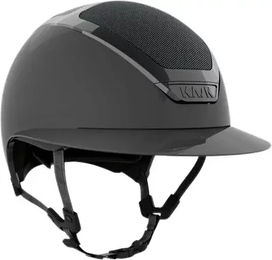 Produktbild von Kask Star Lady Pure Shine Reithelm für Damen aus Kunststoff in Grau und Schwarz Größe 54 cm