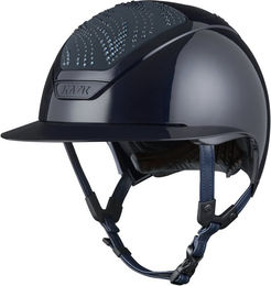 Produktbild von KASK Star Lady Pure Shine Swarovski Flow Reithelm für Damen in Blau Größe 53