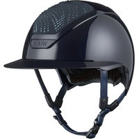 Produktbild von KASK Star Lady Pure Shine Swarovski Flow Reithelm für Damen in Grau und Blau Größe 54