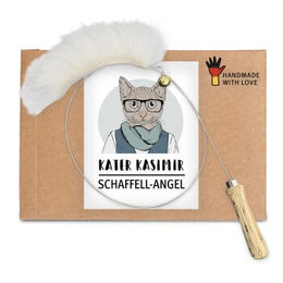 Kater Kasimir CATDAD Deluxe Katzenspielzeug Set aus Naturmaterial mit handgemachtem Armband – Bild 1 von 2