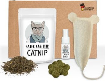 Kater Kasimir Katzenminze Party Paket buntes Catnip-Spielzeug aus Wolle für Katzen aller Altersstufen – Bild 1 von 2