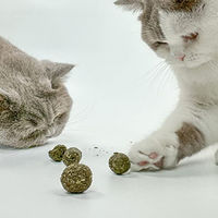 Produktbild von Kater Kasimir Katzenminze Spielbälle aus Naturmaterial 10 Stück Grün