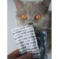 Produktbild von Kater Kasimir Katzenminze Spielkissen 4er Set aus Bio-Baumwolle für Katzen