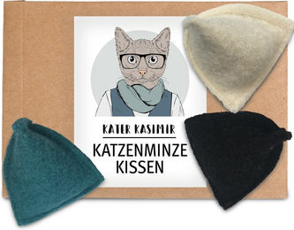 Kater Kasimir Katzenminze-Spielzeug Set aus Filz für Katzen 3er Pack – Bild 1 von 4
