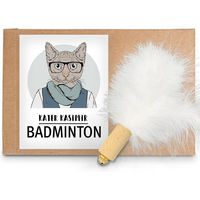 Produktbild von Kater Kasimir Katzenspielzeug Federball mit echten Naturfedern und Kork - 1 Stk.