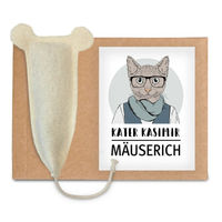 Produktbild von Kater Kasimir Katzenspielzeug Mäuserich XL aus Wollfilz mit Baldrianfüllung