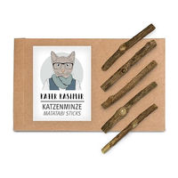 Produktbild von Kater Kasimir Matatabi Sticks aus Holz als Katzenminze Spielzeug und Kausticks zur Zahnpflege für Katzen aller Altersstufen