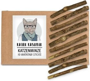 Kater Kasimir Matatabi Sticks Katzenminze Spielzeug zur Zahnpflege für Katzen 10er Set – Bild 1 von 3