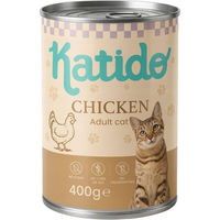 Produktbild von KATIDO Adult Katzen Nassfutter Huhn mit Stückchen in Sauce 400 g