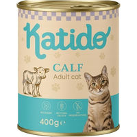 Produktbild von KATIDO Adult Katzen Nassfutter Kalb mit hohem Fleischanteil und Monoprotein 400 g