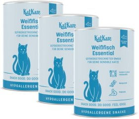 KatKare Hypo Weissfisch Essential Schleck-Snack für Katzen hypoallergen getreidefrei 3x90 g – Bild 1 von 2