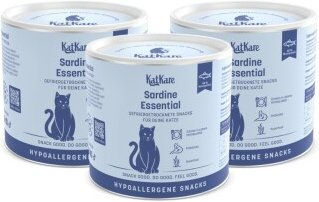 KatKare Hypoallergener Gefriergetrockneter Katzen Snack Sardine Essential 3x70 g – Bild 1 von 3