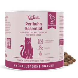 KatKare Hypoallergenes gefriergetrocknetes Katzenleckerli Perlhuhn Essential 70g – Bild 1 von 9