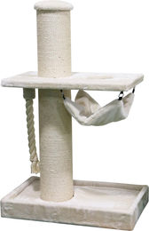 Kattens No. 1 Kratzbaum Sailor für Katzen in Creme aus Holz, Plüsch und Sisal – Bild 1 von 1