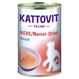 Produktbild von Kattovit Feine Diet Renal-Drink mit Ente für erwachsene Katzen 24 x 135 ml - 135 ml