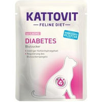 Produktbild von Kattovit Feline Diet Diabetes Nassfutter Katze Adult Lachs 48x85 g