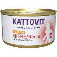 Produktbild von Kattovit Feline Diet Diätfutter Niere Huhn Adult 12 x 85 g - 12 x 85 g