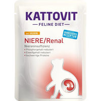 Produktbild von Kattovit Feline Diet Diätfutter Niere Huhn für Katzen Adult 24 x 85 g - 24 x 85 g