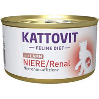 Produktbild von Kattovit Feline Diet Diätfutter Niere Renal Lamm Nassfutter für Katzen Adult 12 x 85 g - 12 x 85 g