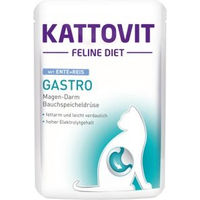 Produktbild von Kattovit Feline Diet Gastro Diät Nassfutter für Katzen Adult Ente 24x85 g - 24 x 85 g