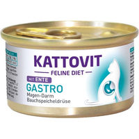 Produktbild von Kattovit Feline Diet Gastro Ente Nassfutter für Katzen 24x85g