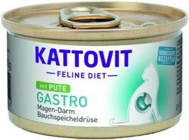 Produktbild von Kattovit Feline Diet Gastro Nassfutter für Katzen Adult Pute 12x85 g - 12 x 85 g