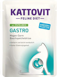 Kattovit Feline Diet Gastro Nassfutter für Katzen Pute mit Reis 24 x 85 g - 24 x 85 g – Bild 1 von 2